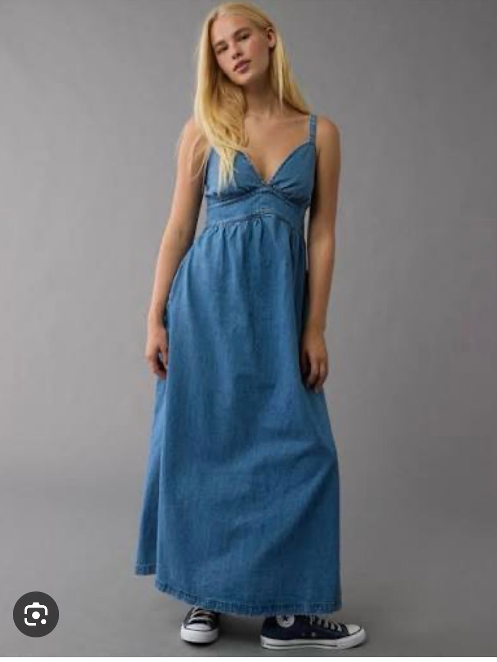 American eagle Denim maxi Dress